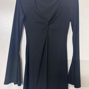 Little Black Dress, Long Sleeve Flare Sleeve, Mini Dress, Party‎ Cocktail